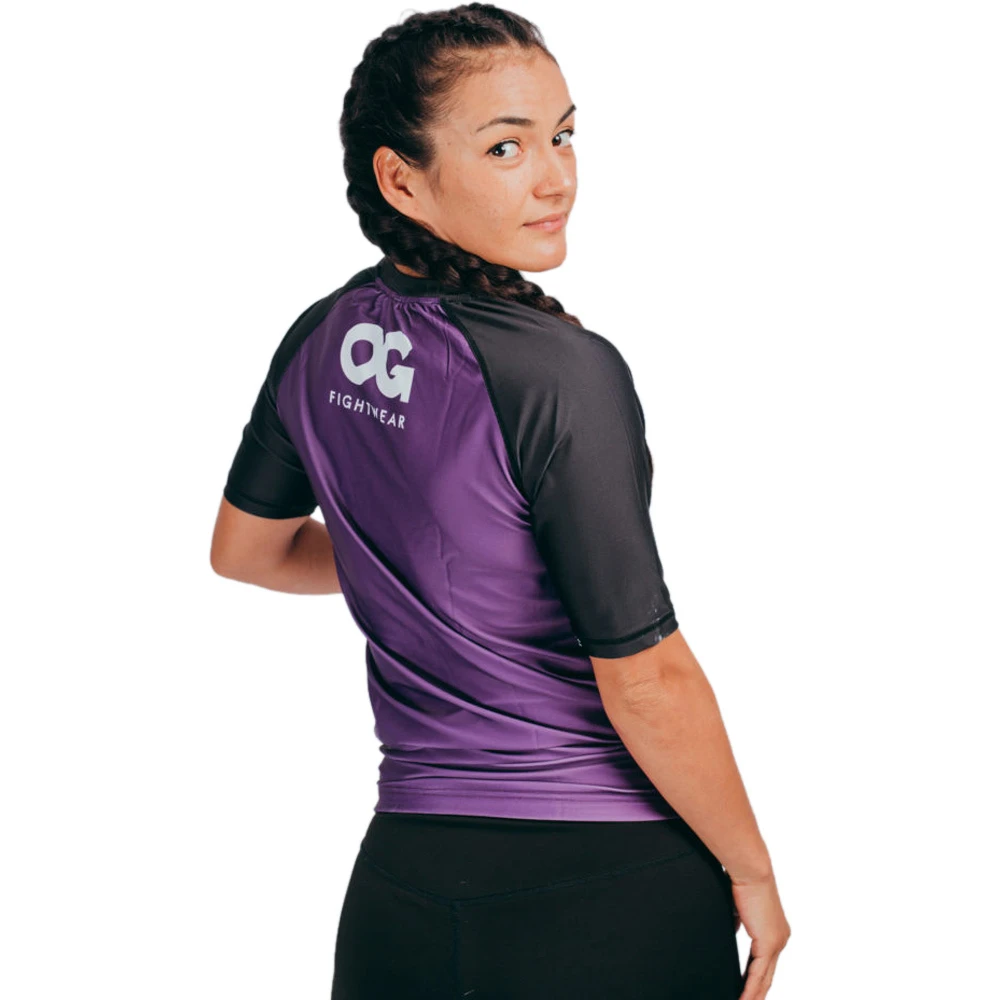 OG Fightwear Purple Unisex Rash Guard 4 OG Fightwear Purple Unisex Rash Guard - Image 2