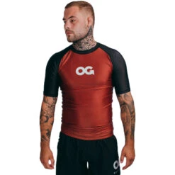 OG Fightwear Brown Unisex Rash Guard