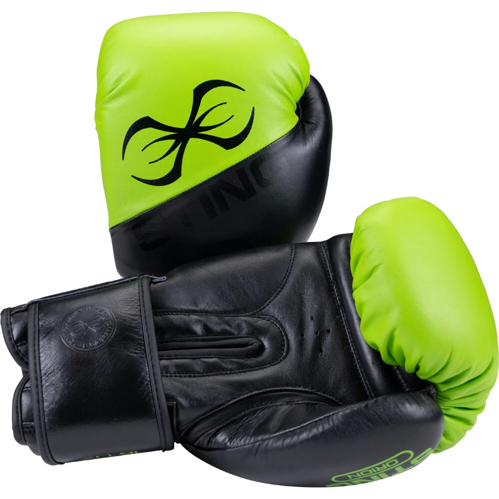 Sting Orion Black/Green Boxing Gloves 5 Sting Orion Black/Green Boxing Gloves - Image 3