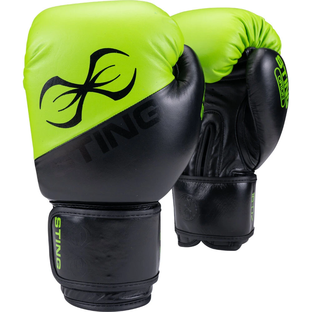 Sting Orion Black/Green Boxing Gloves 3 Sting Orion Black/Green Boxing Gloves