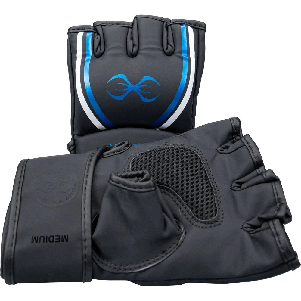Sting Gel Hybrid Black/Blue MMA Gloves 5 Sting Gel Hybrid Black/Blue MMA Gloves - Image 3