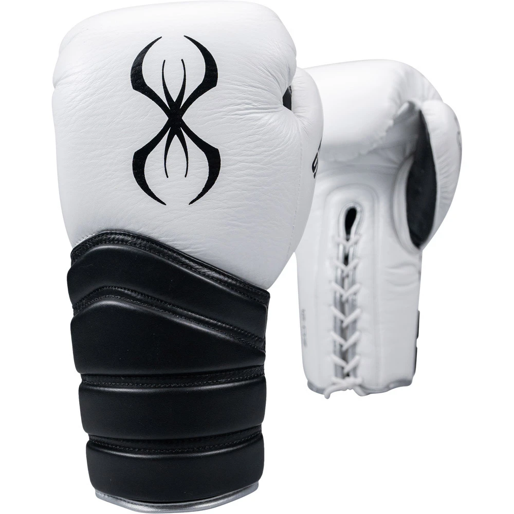 Sting Viper X White/Black/Silver Lace Up Boxing Gloves 3 Sting Viper X White/Black/Silver Lace Up Boxing Gloves