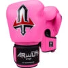 Arwut Fight Gear Pink Velcro Muay Thai Gloves -Boxing Gear Shop 1AWBG1GL PK c