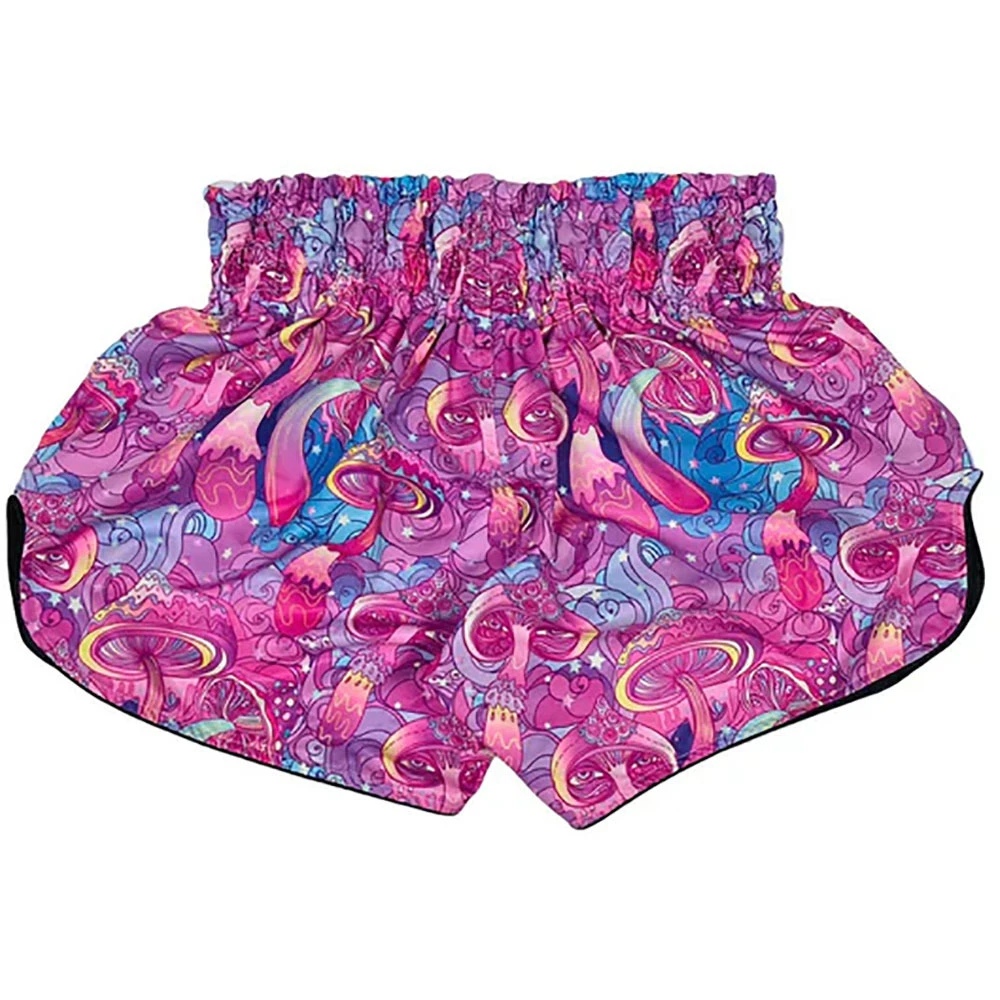 Arwut Fight Gear Trippy Mushroom Sublimation Muay Thai Shorts 4 Arwut Fight Gear Trippy Mushroom Sublimation Muay Thai Shorts - Image 2
