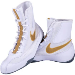 Nike Machomai 2 White/Gold Boxing Shoes