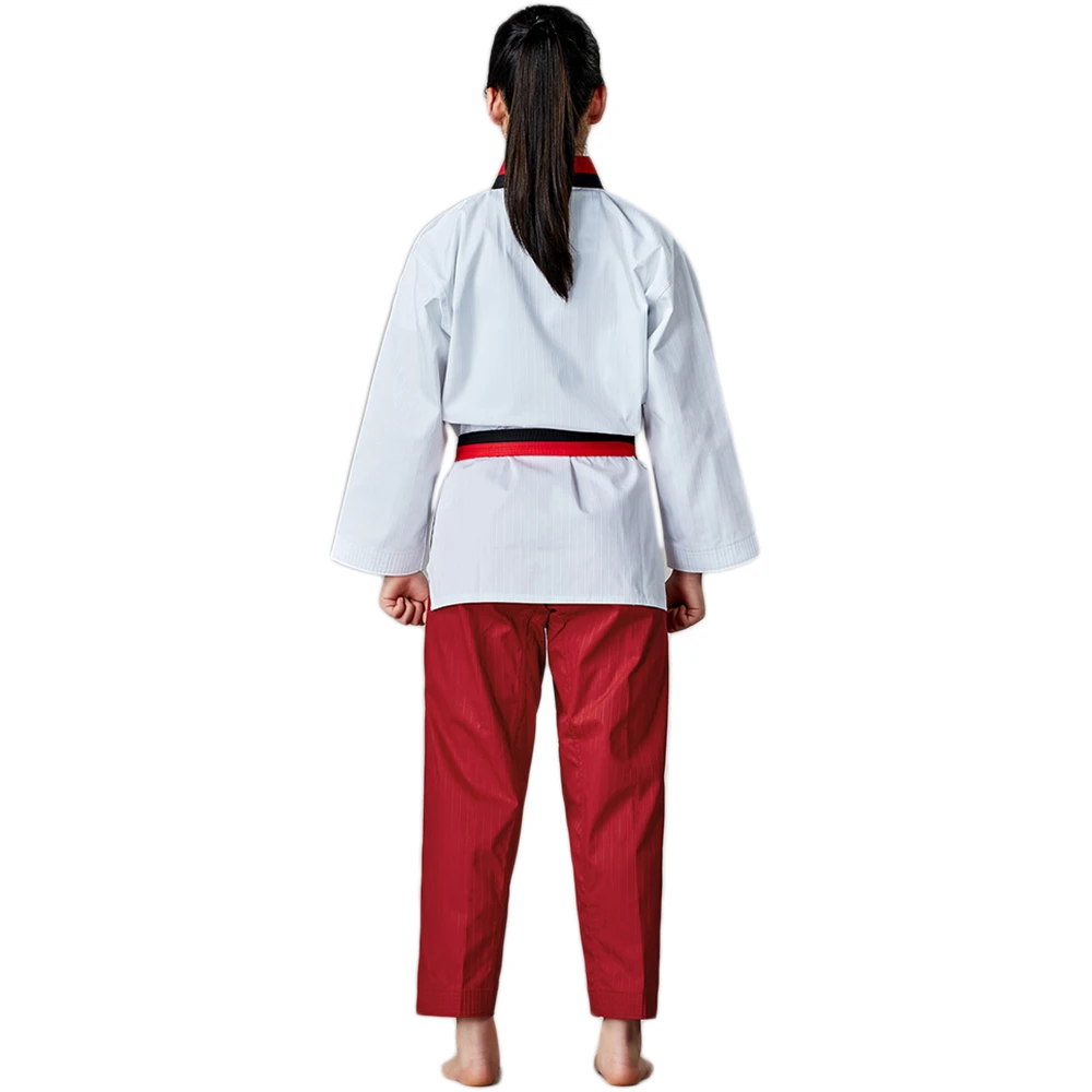 Mooto Taebek 2 Red/Black Neck Womens Uniform 4 Mooto Taebek 2 Red/Black Neck Womens Uniform - Image 2