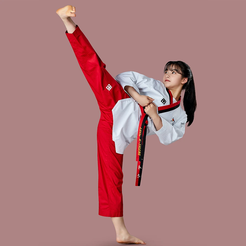 Mooto Taebek 2 Red/Black Neck Womens Uniform 5 Mooto Taebek 2 Red/Black Neck Womens Uniform - Image 3