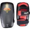 Arwut Fight Gear Protector Black/Red Thai Kick Pads -Boxing Gear Shop 6AWKP4MCF BK RD