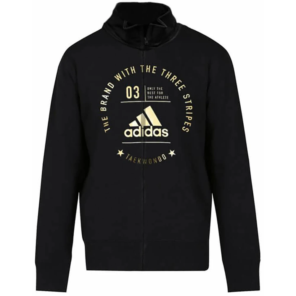 Adidas Taekwondo Black/Gold Zipped Hoodie 3 Adidas Taekwondo Black/Gold Zipped Hoodie