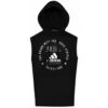 Adidas Taekwondo Black/White Sleeveless Hoodie 1 Adidas Taekwondo Black/White Sleeveless Hoodie -Boxing Gear Shop ADICL05T BG c