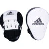 Adidas Hybrid 150 White/Black Focus Mitts 1 Adidas Hybrid 150 White/Black Focus Mitts -Boxing Gear Shop ADIH150FM WB