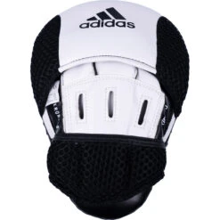 Adidas Hybrid 150 White/Black Focus Mitts 11 Adidas Hybrid 150 White/Black Focus Mitts -Boxing Gear Shop ADIH150FM WB 4
