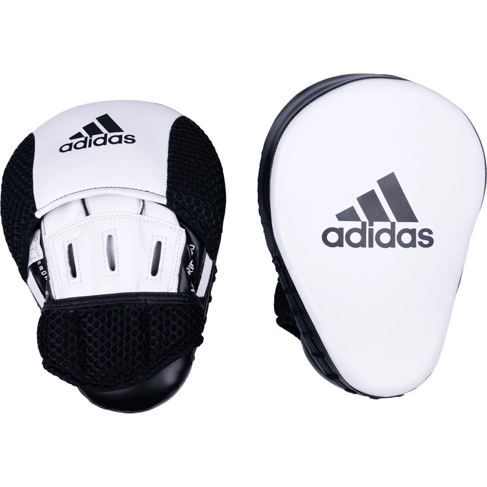 Adidas Hybrid 150 White/Black Focus Mitts 3 Adidas Hybrid 150 White/Black Focus Mitts
