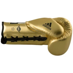 Adidas Adispeed 500 Pro Lace Up Metallic Gold Boxing Gloves -Boxing Gear Shop ADISBG500PRO MGSB c 3