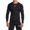 RVCA VA Compression Long Sleeve Black Tee -Boxing Gear Shop AVYKT00266 BLK c