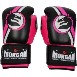 Morgan Sports Classic Pink/Black Boxing Gloves