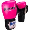 Boon Compact Pink Black Womens Velcro Muay Thai Gloves -Boxing Gear Shop BGC8P c