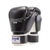 Boon Black/White Kids PU Velcro Muay Thai Gloves -Boxing Gear Shop BGVCBK
