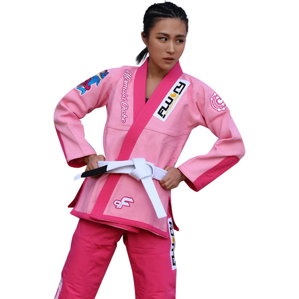 Fluory Mermaid Womens Pink Jiu Jitsu Gi 4 Fluory Mermaid Womens Pink Jiu Jitsu Gi - Image 2