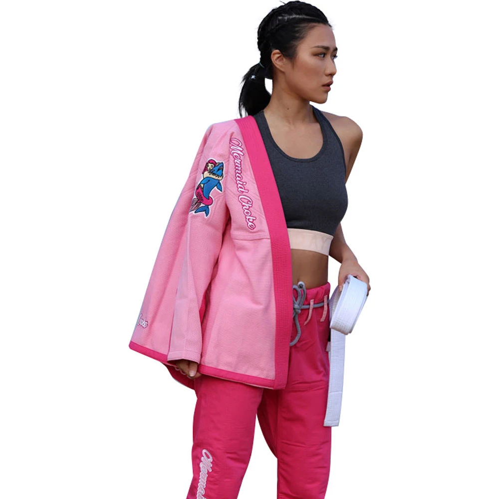 Fluory Mermaid Womens Pink Jiu Jitsu Gi 6 Fluory Mermaid Womens Pink Jiu Jitsu Gi - Image 4