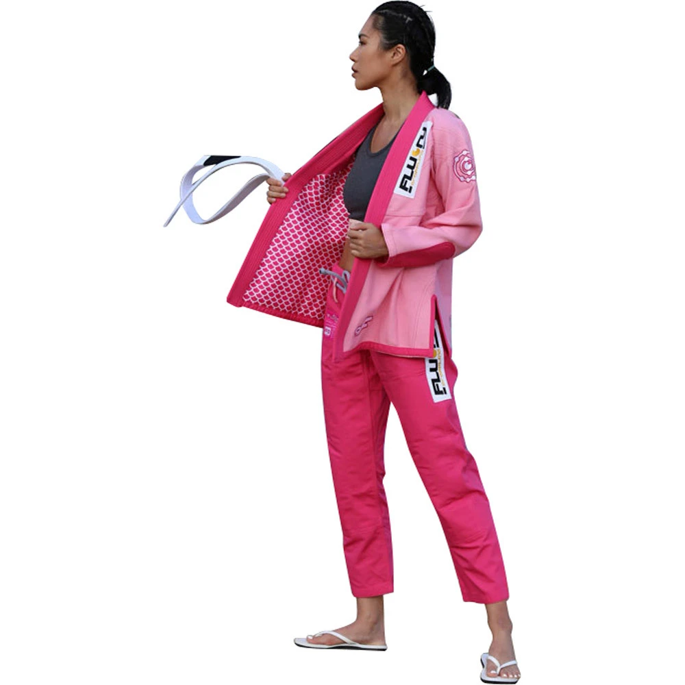 Fluory Mermaid Womens Pink Jiu Jitsu Gi 7 Fluory Mermaid Womens Pink Jiu Jitsu Gi - Image 5