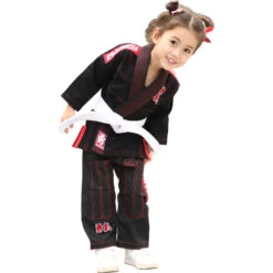 Fluory Courage Kids Black Jiu Jitsu Gi -Boxing Gear Shop BJJF31 c 1