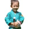 Fluory Courage Kids Green Jiu Jitsu Gi -Boxing Gear Shop BJJF32G c