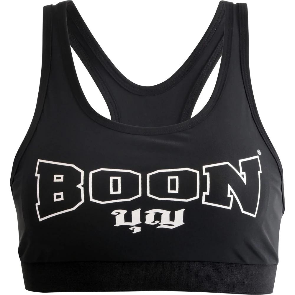 Boon Logo Black Sports Bra 4 Boon Logo Black Sports Bra - Image 2