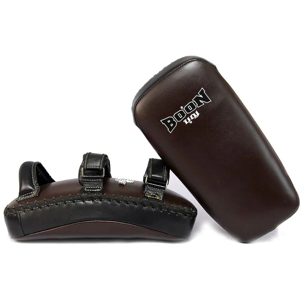Boon Brown/Black Curved Velcro Kick Pads 3 Boon Brown/Black Curved Velcro Kick Pads