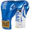 Everlast 1910 Classic Metalic Blue Laced Fight Gloves -Boxing Gear Shop DWEQ141138 c