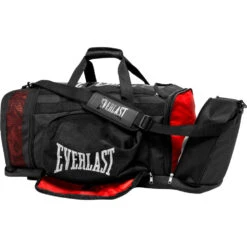 Everlast Contender Hybrid Black Duffel Bag 12 Everlast Contender Hybrid Black Duffel Bag -Boxing Gear Shop DWEQ141309 BLK 3