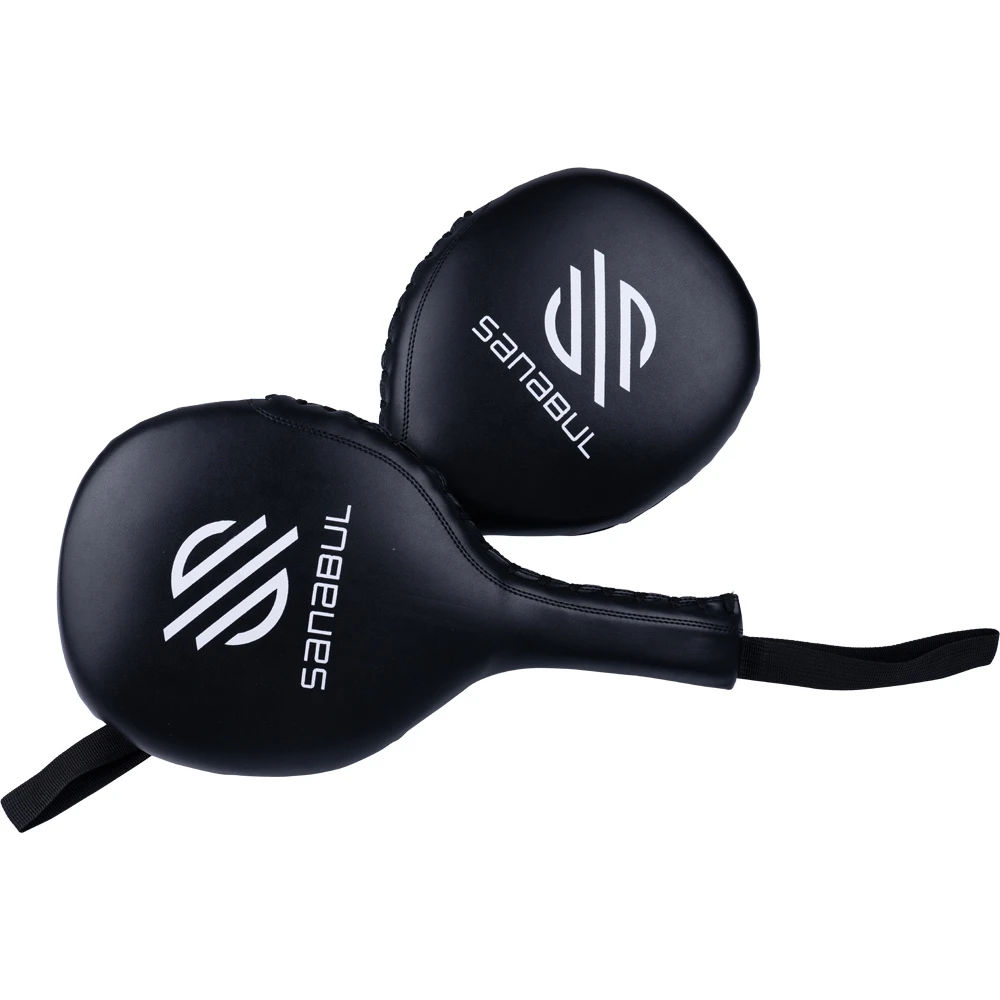 Sanabul Essential Boxing MMA White Punching Paddles 4 Sanabul Essential Boxing MMA White Punching Paddles - Image 2