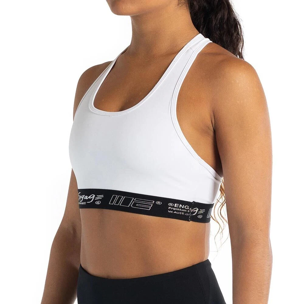 Engage Womens White Sports Bra 4 Engage Womens White Sports Bra - Image 2