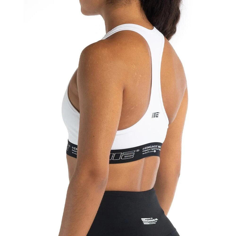 Engage Womens White Sports Bra 6 Engage Womens White Sports Bra - Image 4