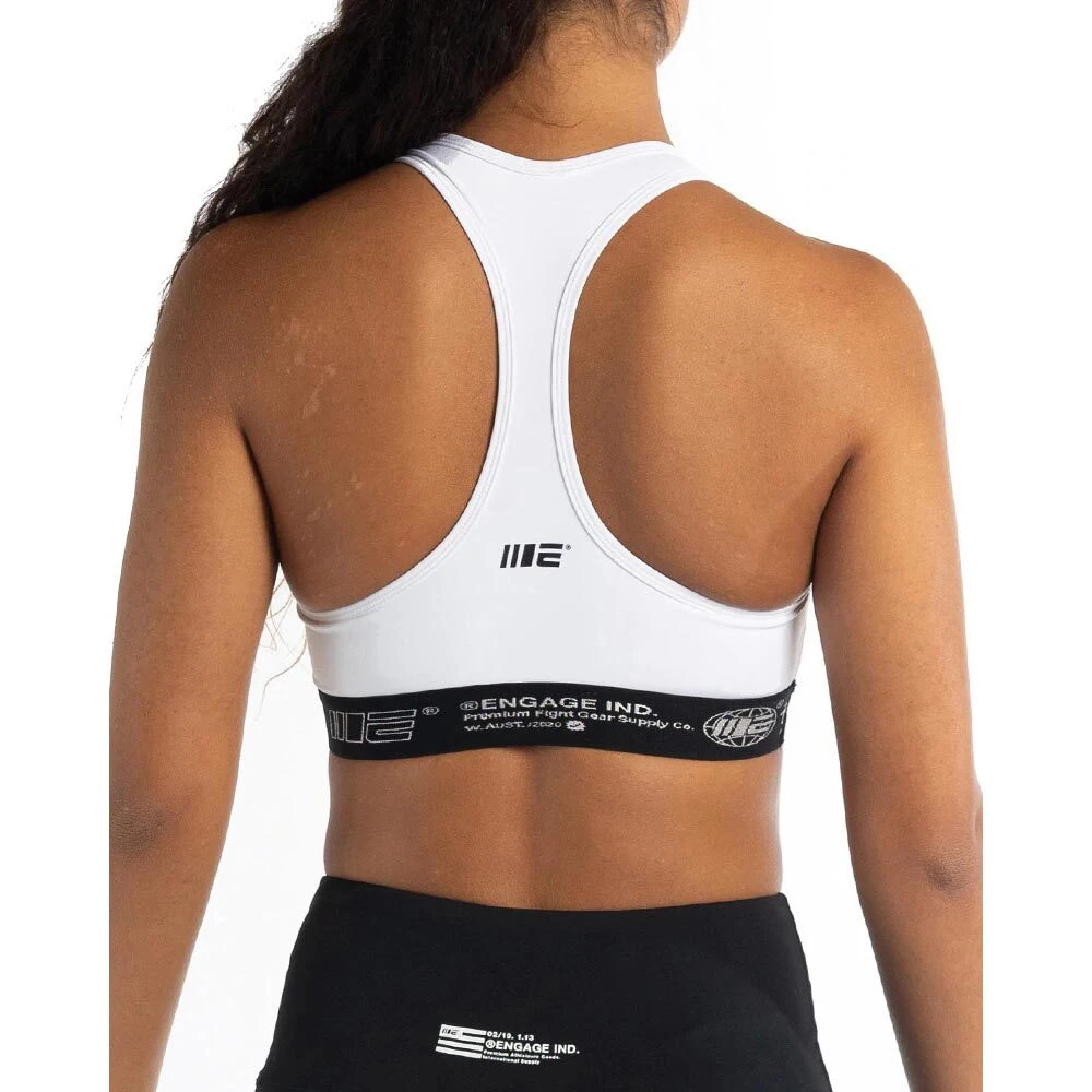 Engage Womens White Sports Bra 7 Engage Womens White Sports Bra - Image 5