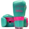 Fortress Boxing SS2.0 Aqua/Electric Pink Velcro Training/Sparring Gloves -Boxing Gear Shop FB SS20 VLC AP c