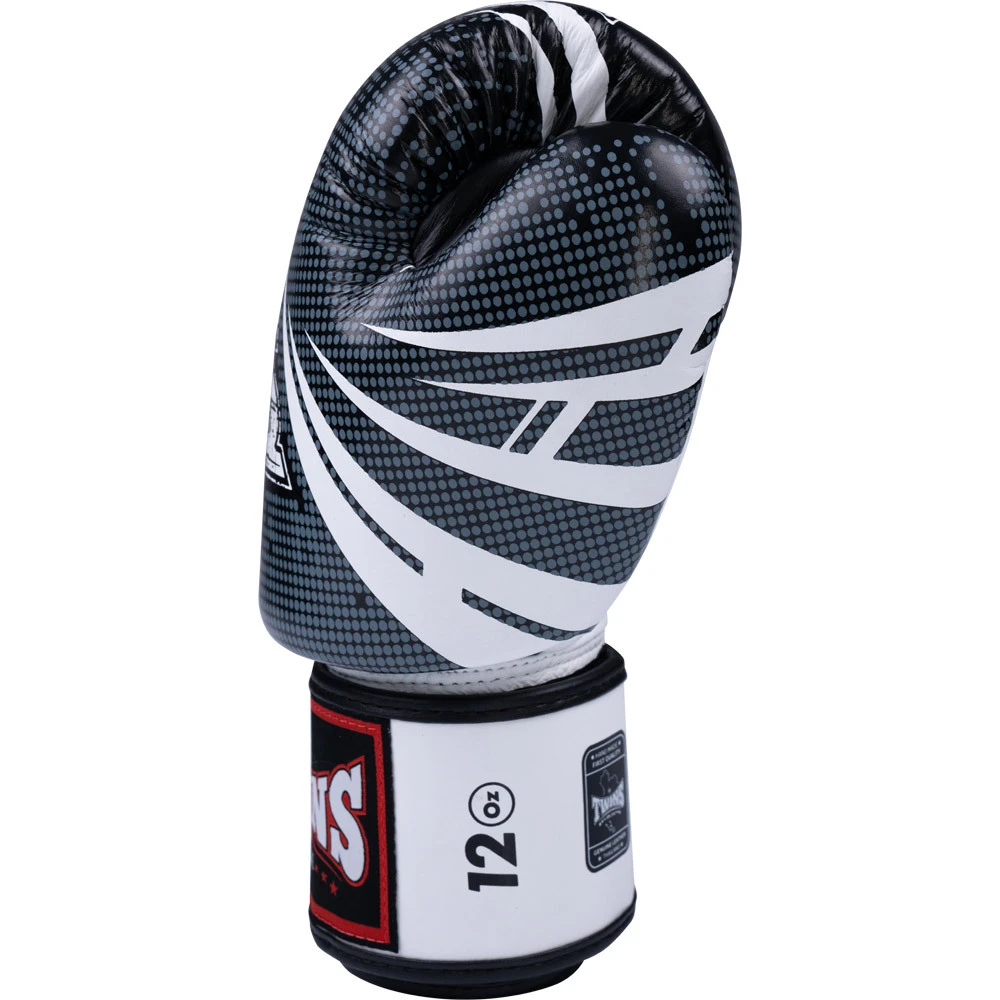 Twins Logo White/Black Boxing Gloves 7 Twins Logo White/Black Boxing Gloves - Image 5