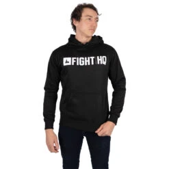 FightHQ Logo Black Hoodie
