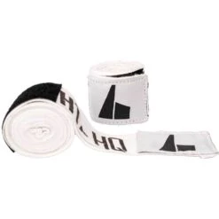 FightHQ Logo White Hand Wraps