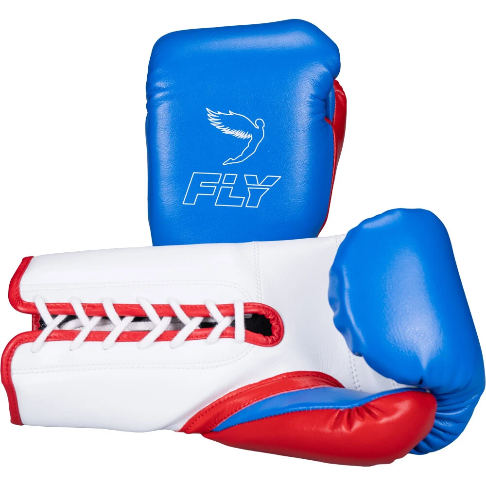 Fly Boxing Superlace X Blue/White/Red Boxing Gloves 4 Fly Boxing Superlace X Blue/White/Red Boxing Gloves - Image 2