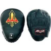 Arwut Fight Gear Black/Black Leather Curved Focus Mitts
