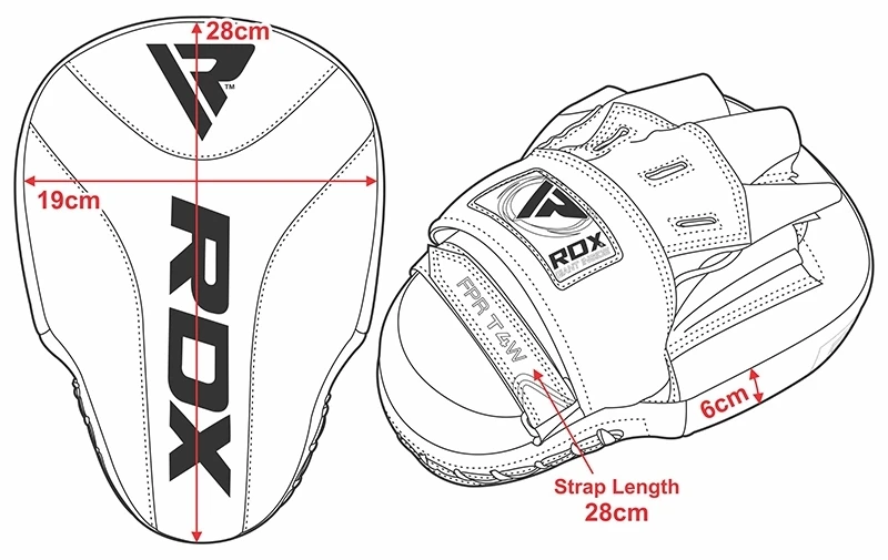 RDX F6 Kara Red Focus Pads 8 RDX F6 Kara Red Focus Pads - Image 6