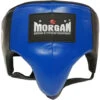 Morgan Platinum Leather Blue Abdominal Guard -Boxing Gear Shop GP 5 S BLU c