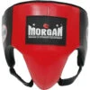 Morgan Platinum Leather Red Abdominal Guard