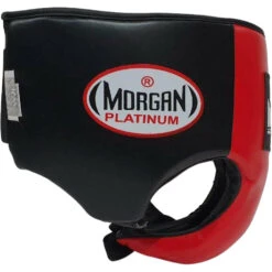 Morgan Platinum Leather Red Abdominal Guard -Boxing Gear Shop GP 5 S RD c 2