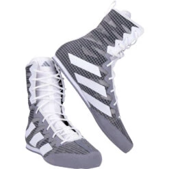 Adidas Box Hog 4 Grey Boxing Shoes -Boxing Gear Shop HP9613 GRY c 2