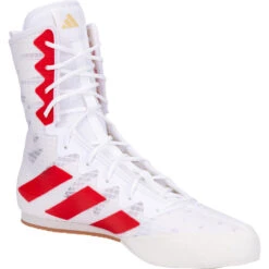 Adidas Box Hog 4 White/Red Boxing Shoes 10 Adidas Box Hog 4 White/Red Boxing Shoes -Boxing Gear Shop HP9613 WHT c 3
