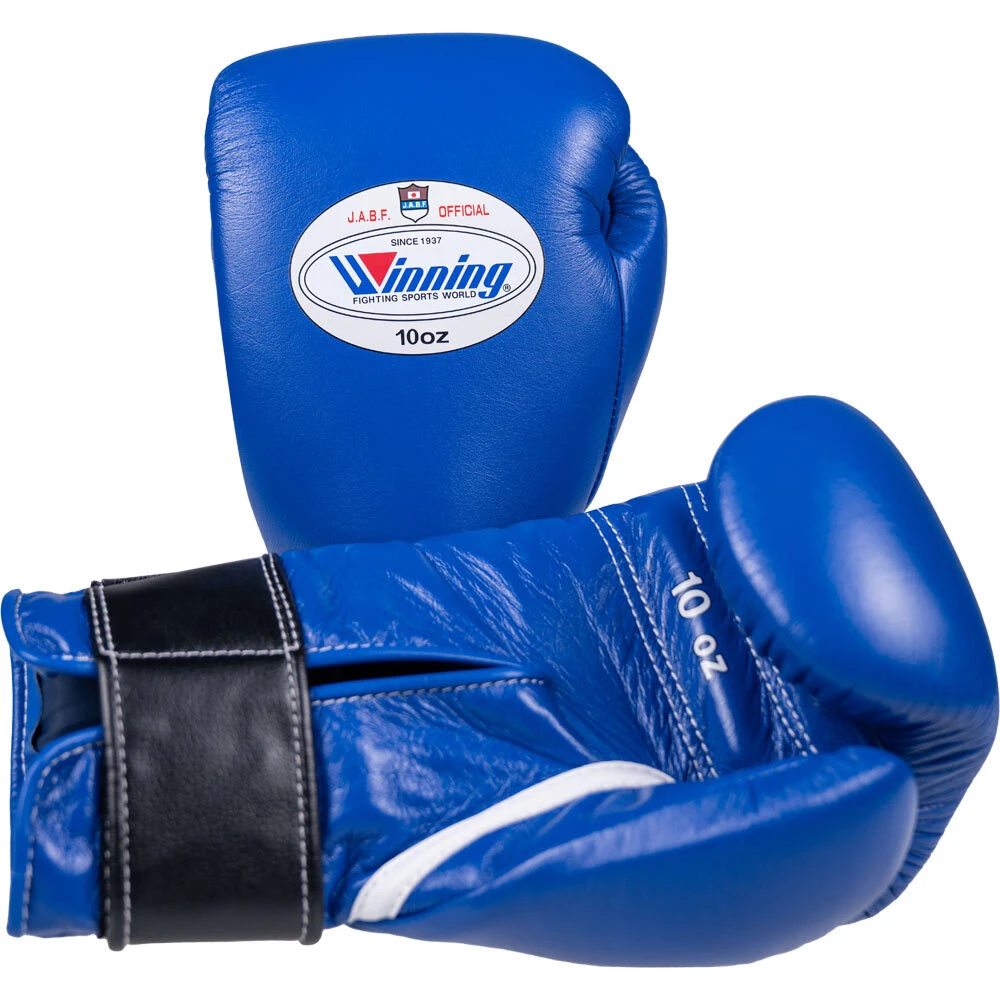 Winning 10oz JABF Blue Boxing Gloves 4 Winning 10oz JABF Blue Boxing Gloves - Image 2