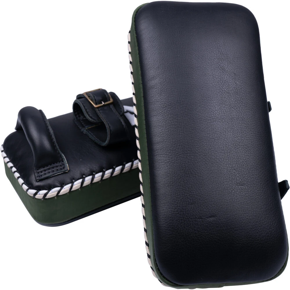 K Muaythai Equipment Classic Double Strap Army Green Thai Pads 5 K Muaythai Equipment Classic Double Strap Army Green Thai Pads - Image 3