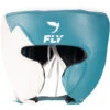 Fly Boxing Knight Lightning Aqua/White Head Gear 2 Fly Boxing Knight Lightning Aqua/White Head Gear -Boxing Gear Shop KNIGHTL AW c